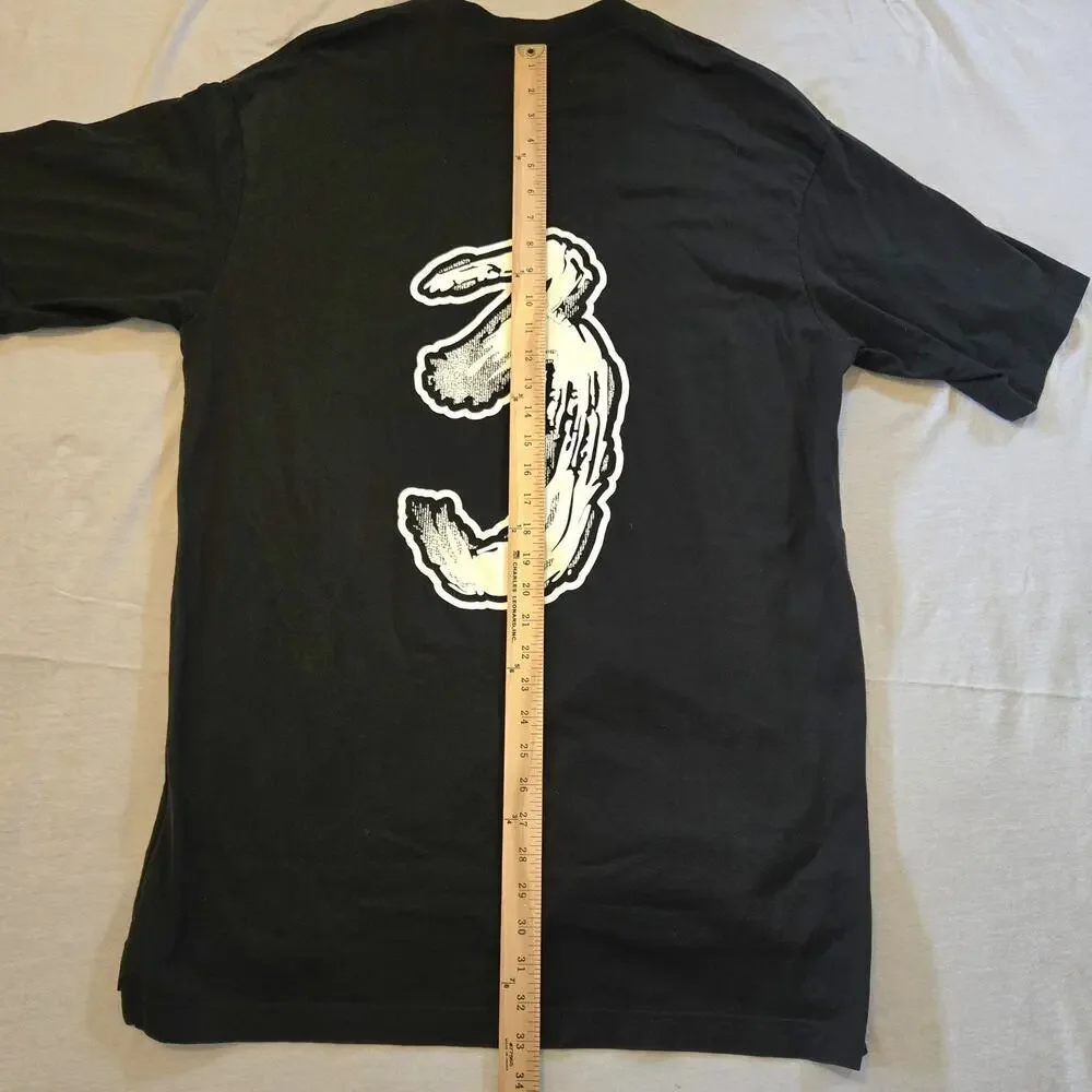 adidas Y-3 Brushstroke Graphic Logo T-Shirt Black/White Size Small HY1271
